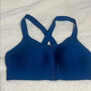 Under Armour Cross-Back Blue Sports Bra